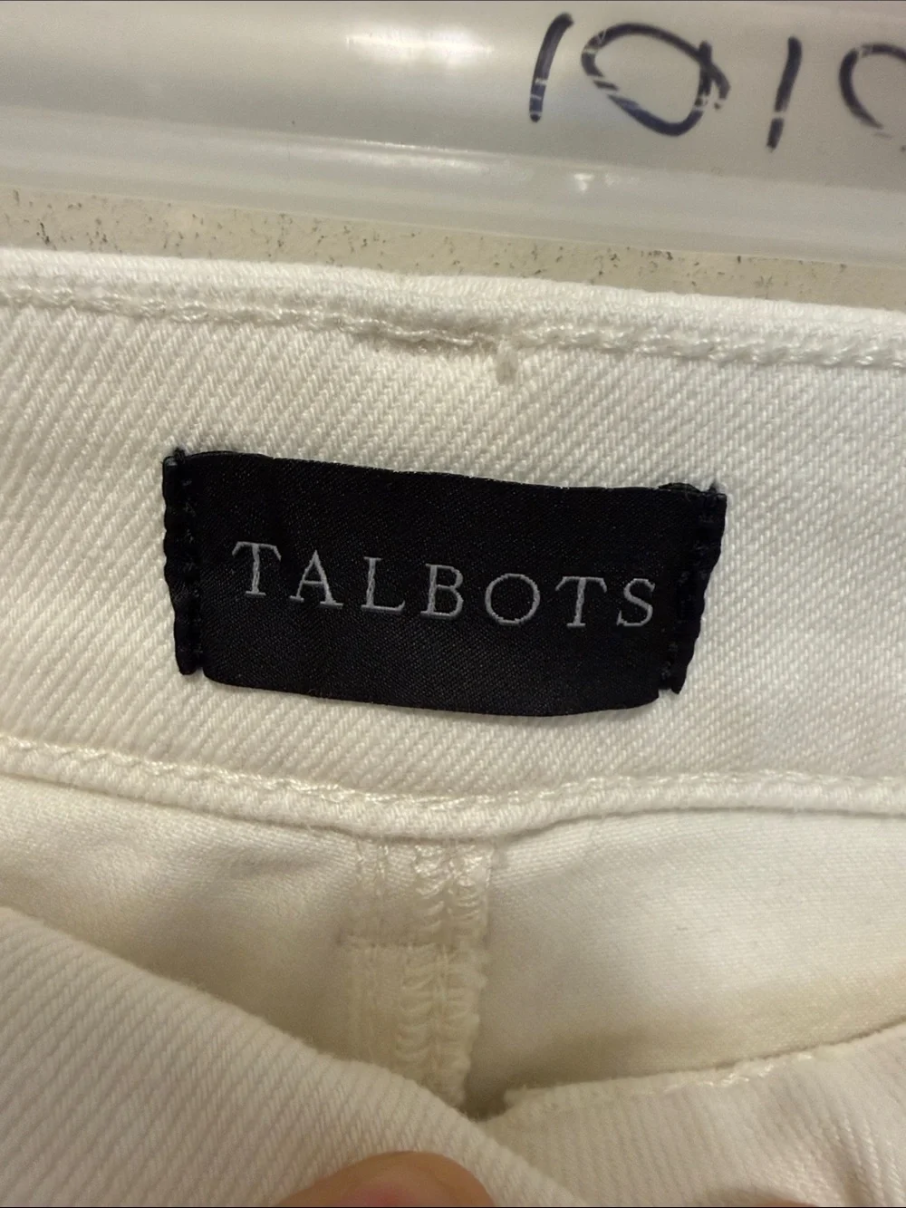 Talbots White Straight-Leg Jeans